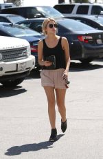 ASHLEY BENSON in Tank Top and Shorts Out in West Hollywood