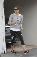 ASHLEY GREENE in Leggings Leaves a Gym in West Hollywood