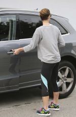 ASHLEY GREENE in Leggings Leaves a Gym in West Hollywood