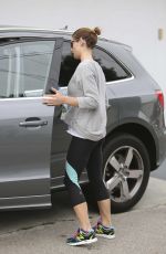 ASHLEY GREENE in Leggings Leaves a Gym in West Hollywood