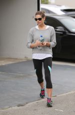 ASHLEY GREENE in Leggings Leaves a Gym in West Hollywood