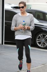ASHLEY GREENE in Leggings Leaves a Gym in West Hollywood
