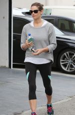 ASHLEY GREENE in Leggings Leaves a Gym in West Hollywood
