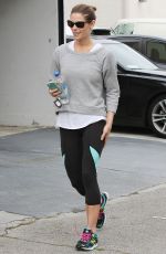 ASHLEY GREENE in Leggings Leaves a Gym in West Hollywood