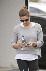 ASHLEY GREENE in Leggings Leaves a Gym in West Hollywood