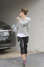 ASHLEY GREENE in Leggings Leaves a Gym in West Hollywood
