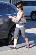 ASHLEY GREENE in Tights at a Gym in West Hollywood