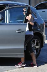 ASHLEY GREENE in Tights at a Gym in West Hollywood