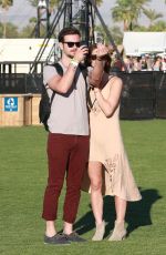 ASHLEY GREENE Out and About in Coachella