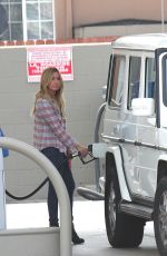 ASHLEY TISDALE at a Gas Station in Los Angeles