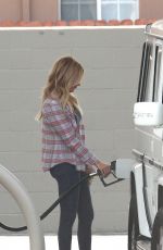 ASHLEY TISDALE at a Gas Station in Los Angeles