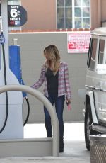 ASHLEY TISDALE at a Gas Station in Los Angeles