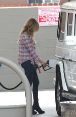 ASHLEY TISDALE at a Gas Station in Los Angeles