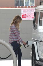 ASHLEY TISDALE at a Gas Station in Los Angeles