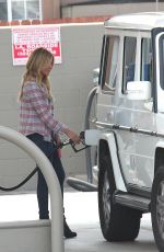 ASHLEY TISDALE at a Gas Station in Los Angeles