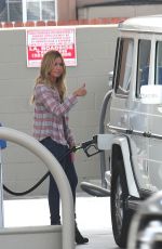 ASHLEY TISDALE at a Gas Station in Los Angeles