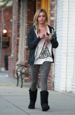 ASHLEY TISDALE Heading to a Gym in Studio City