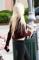 AVA SAMBORA in Spandex Out and About in Calabasas