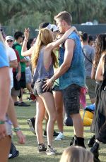 BELLA THORNE and Tristan Klier at Coachella Valley Music and Arts Festival