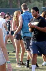 BELLA THORNE and Tristan Klier at Coachella Valley Music and Arts Festival