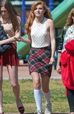 BELLA THORNE on the Set of Mostly Ghostly 2 in La Mar