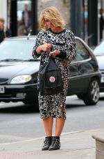 BILLIE PIPER Arrives at Nail Salon in London