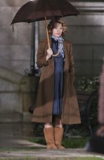 BLAKE LIVELY at The Age of Adaline Set in Vancouver