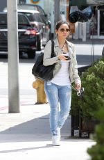 BRENDA SONG Leaves Hugos Restaurant in West Hollywood