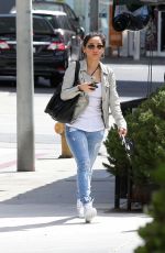 BRENDA SONG Leaves Hugos Restaurant in West Hollywood