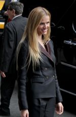 BROOKLYN DECKER Arrives at Late Show with David Letterman in New York