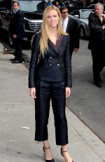 BROOKLYN DECKER Arrives at Late Show with David Letterman in New York