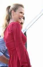 BROOKLYN DECKER on the Set of Extra in Los Angeles