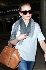 CAMERON DIAZ Arrives at Los Angeles International Airport