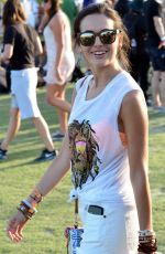 CAMILLA BELLE at 2014 Coachella Music and Arts Festival in Indio