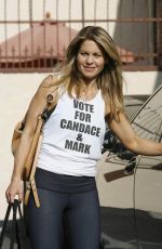 CANDACE CAMERON BURE in Tights Arrives at DWTS Practice in Los Angeles