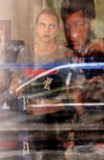 CARA DELEVINGNE at Gotham Fitness Center in New York
