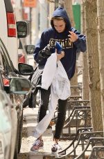 CARA DELEVINGNE at Gotham Fitness Center in New York