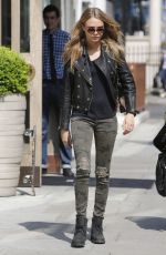 CARA DELEVINGNE Out and About in London 3004