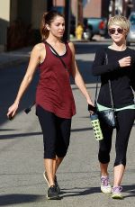 CARA SANTANA and JULIANNE HOUGH in Tights Out Hiking