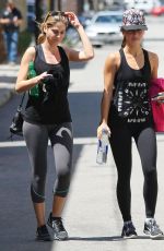 CARA SANTANA and KELLY KRUGER Leaves a Gym