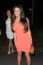CASEY BATCHELOR Leaves Sheesh Restaurant in London