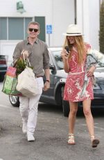 CAT DEELEY Arrives at Bristol Farms in Hollywood 
