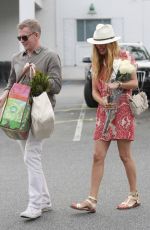 CAT DEELEY Arrives at Bristol Farms in Hollywood 