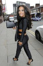 CHELSEE HEALEY Aarrives at Palace Hotel in Manchester