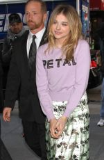 CHLOE MORETZ Arrives at Today Show in New York