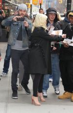 CHRISTINA AGUILERA Arrives at Her Hotel in New York