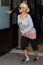 CHRISTINA AGUILERA Out and About in New York