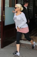 CHRISTINA AGUILERA Out and About in New York