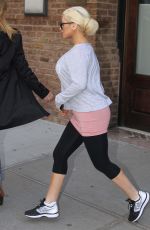 CHRISTINA AGUILERA Out and About in New York