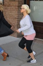 CHRISTINA AGUILERA Out and About in New York